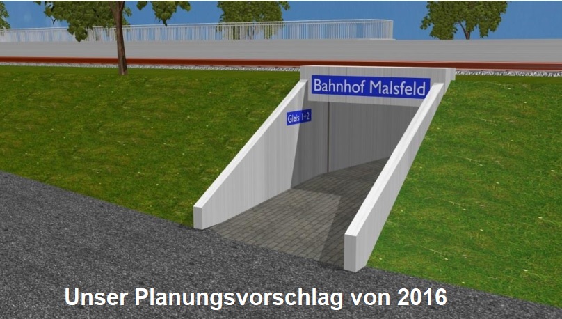 Unterfuehrung bahnhof malsfeld