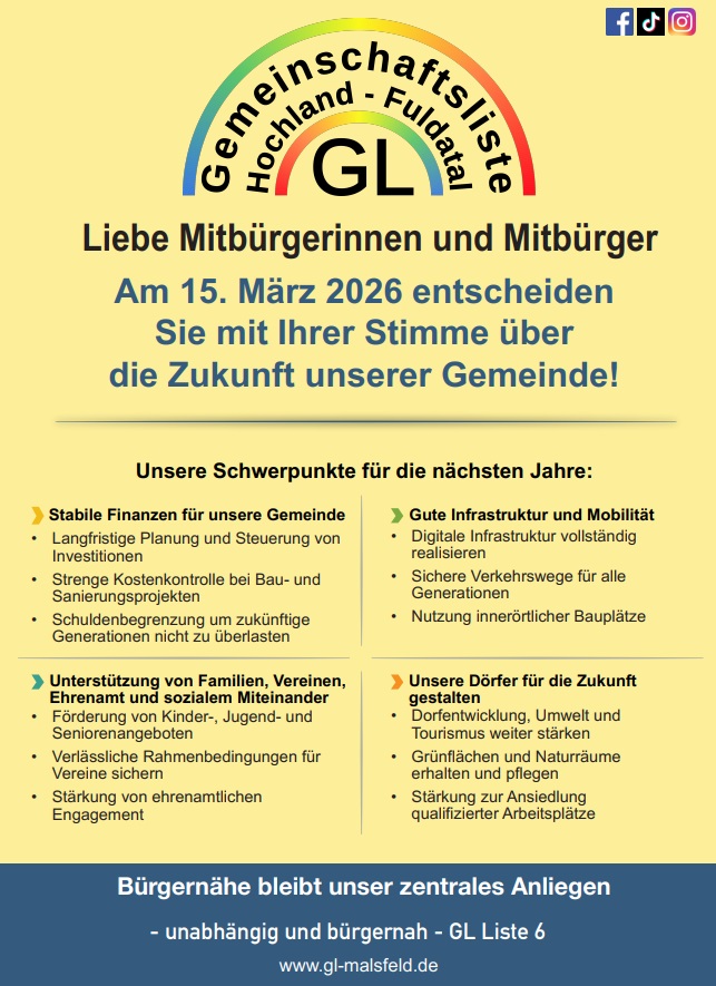 Kandidatenblatt GL Malsfeld