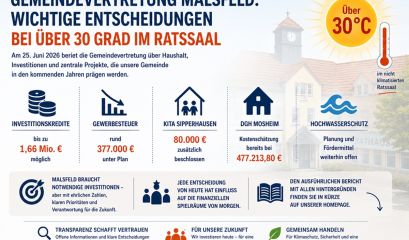 Gemeindevertretung Malsfeld: wichtige Entscheidungen wurden getroffen