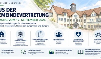 Entscheidungen zu Dorfentwicklung, Infrastruktur und Radverkehr